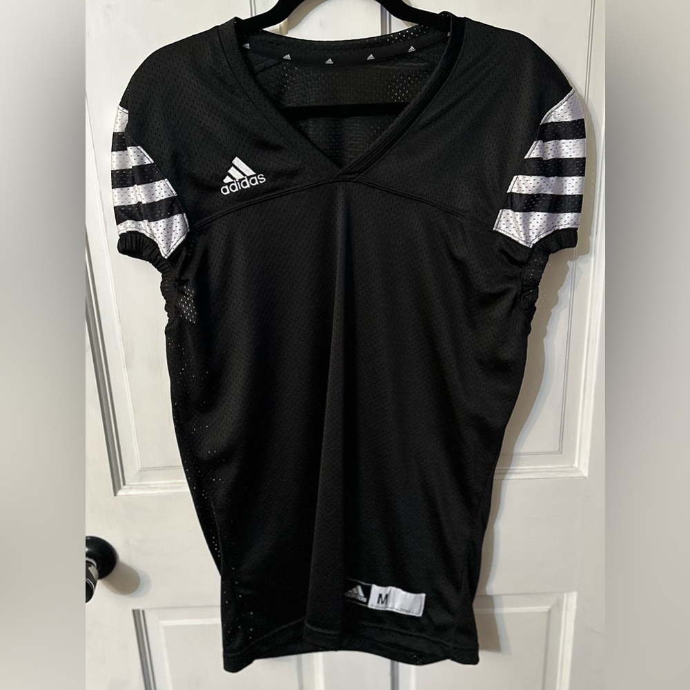 Adidas Audible Adult Medium Jersey Black White Durable Comfortable